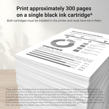 Canon Genuine Ink Cartridge PG-245XL Black, High-Yield (1 Count), Canon Printer Ink for PIXMA TR4520 / TS3120 / TS3220 Series Printers – Original Canon Ink for Crisp, Sharp Text