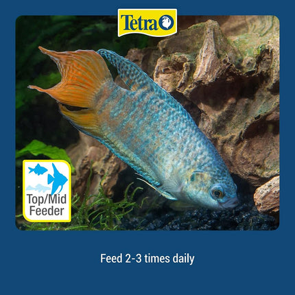 Tetra Tropical Color Flakes, Fish Food With Natural Colour Enhancer For Top & Mid Feeders, 62g, Complete Diet Enhanced With Vitamin C & Carotenoids, Clear Water Formula - Does Not Leach Colour