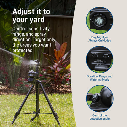 Orbit 62120 Rociador activado por movimiento Garden Enforcer, Negro