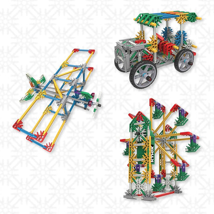 K'NEX | Power and Play Motorised Building Set | Educational Toys for Kids, 529 Piece Stem Learning Kit, Engineering for Kids, Fun and Building Construction Toys Ages 7+ | Basic Fun 23012