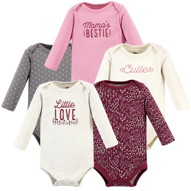 Hudson Baby Unisex Baby Cotton Long-Sleeve Bodysui