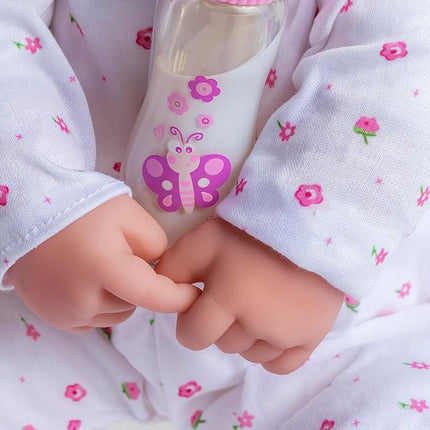 jc toys - 51 cm La Baby Doll Has Soft and Washable Body, Magic Bottle and Pacifier, Pink, Designed in Spain, +2 years old
