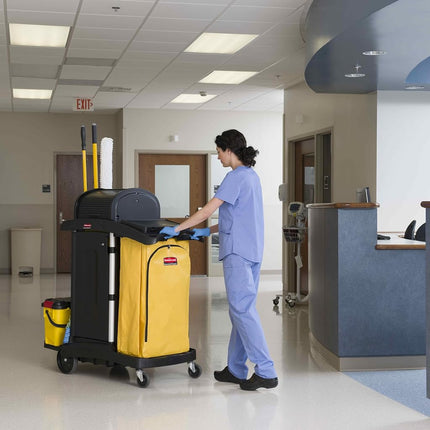 Rubbermaid Commercial High Capacity Cleaning Cart Bag, 34 Gallon, Yellow, 1966881