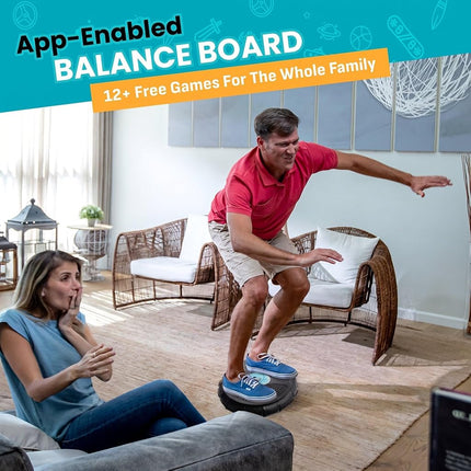 GoBalance Sport-Play Premium Interactive Wooden Balance Board Bluetooth App