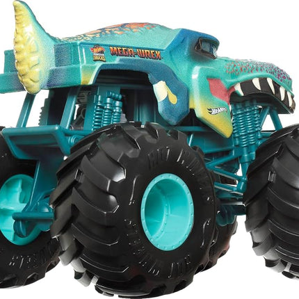 Hot Wheels Monster Trucks, Oversized Monster Truck, 1:24 Scale Die-Cast Toy Truck with Giant Wheels and Cool Designs