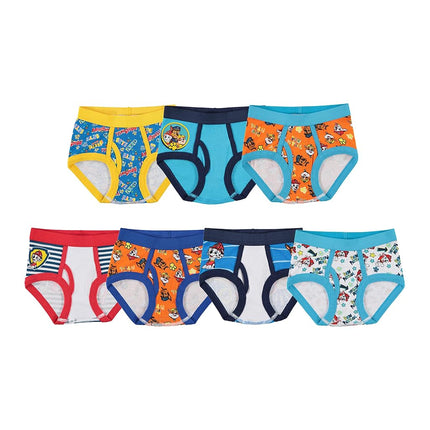 Handcraft Little Boys' Toddler Paw Patrol Brief (Pack of 7), Assorted, 2/3T