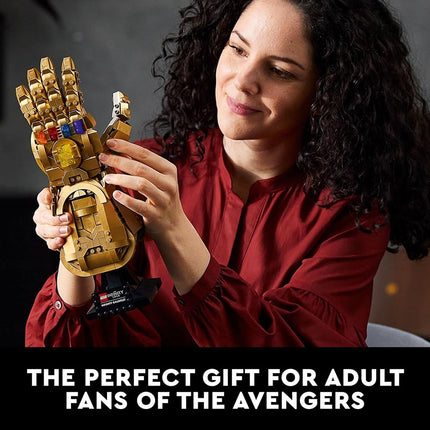 LEGO Marvel Infinity Gauntlet 76191 Collectible Building Kit; Thanos Right Hand Gauntlet Model with Infinity Stones (590 Pieces)