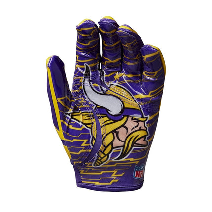 Wilson NFL Stretch Fit Football Gloves - Adult, Minnesota Vikings