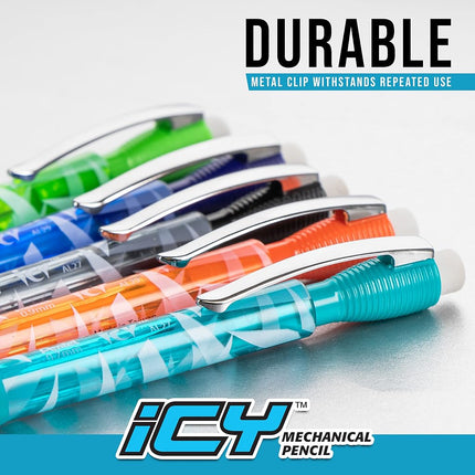 Pentel Icy Automatic Pencil, 0.7mm, Blue Barrel, Box of 12 (AL27TC)