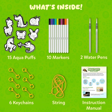 Skillmatics Aqua Puffs - Mess-Free Painting 3D Art & Craft Kit for Kids