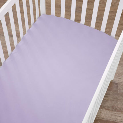 American Baby Company Supreme Jersey Knit Fitted Crib Sheet, Lavender