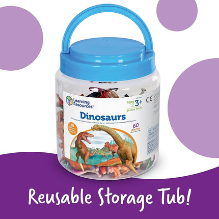 Learning Resources Dinosaur Counters, Set of 60, Multicoloured, LER0811