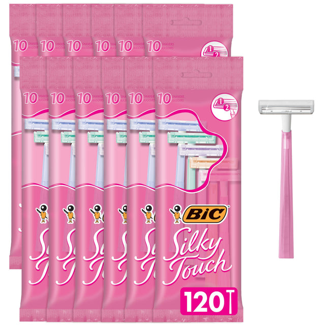 BIC Twin Select Silky Touch Twin Blade Shaver, Wom