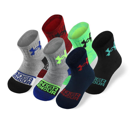 Under Armour Boys' Multi Pack Quarter Sock, Color 