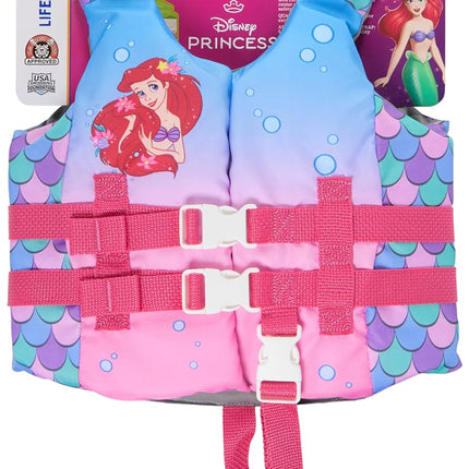 SwimWays Disney Princess Swim Trainer Life Jacket, US Coast Guard, Approved Life Jacket, Kids Life Jacket, Pool Float and Life Jackets for Children from 15-25 kg, Ariel