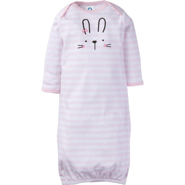Gigoteuse Gerber unisexe (bébé garçon et fille) lot de 4, lapin rose, 0-6 mois