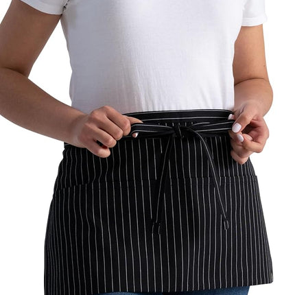 Chef Works Unisex Waitress Apron, Pinstripe, One size