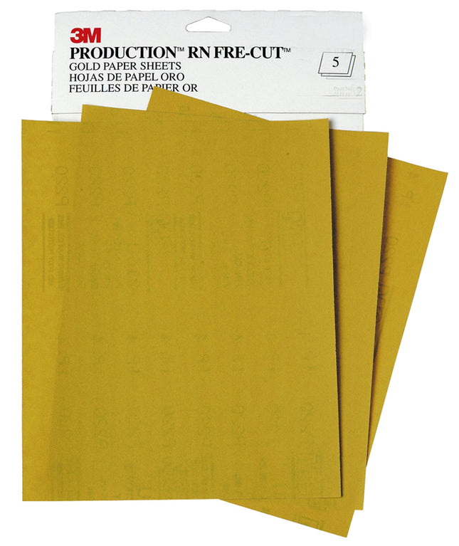 3M Gold Abrasive Sheet 216U, 02536, P800 Grade, 9 