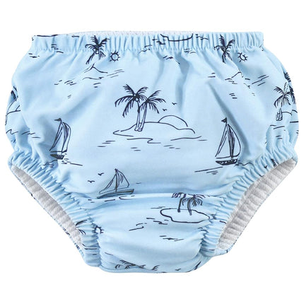 Pañales de natación unisex Hudson Baby, hojas tropicales, de 6 a 12 meses
