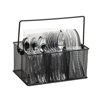 Mind Reader MESHBASKET-BLK Mesh Basket Storage, Metal, Black