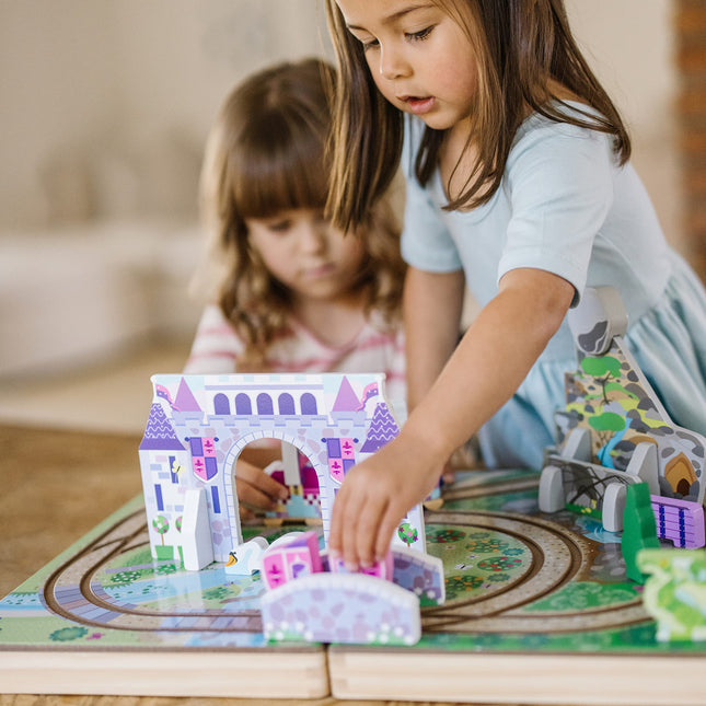 Melissa & Doug Wooden Take-Along Tabletop Kingdom