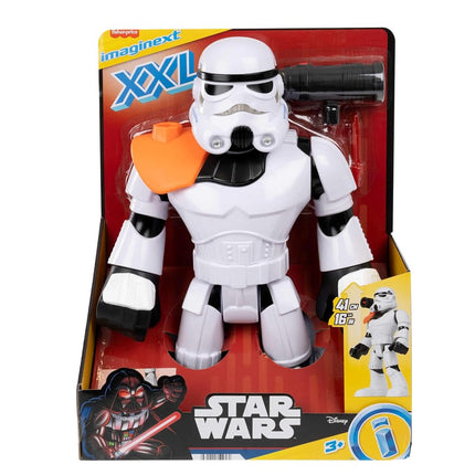 Fisher-Price Imaginext STAR WARS Toy Stormtrooper XXL Figure, 16+ Inch Tall Poseable Character with Launcher for Kids Ages 3+ Years, HXG53