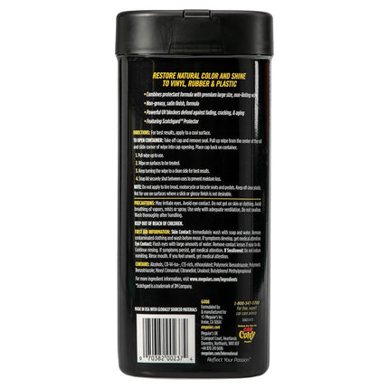 Meguiar's G4100 Natural Shine Protectant Wipe (25 Wipes)
