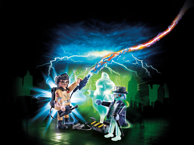 Playmobil 9224 Ghostbusters™ Spengler with Ghost, Fun Imaginative Role-Play, PlaySets Suitable for Children Ages 4+