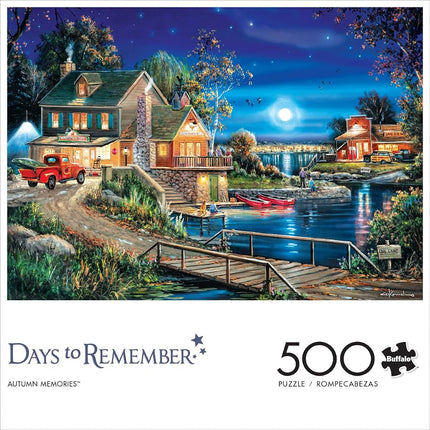 Buffalo Games - Days to Remember - Autumn Memories - 500 Piece Jigsaw Puzzle