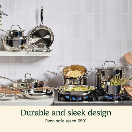 CUISINART 77-17N Juego de 17 piezas Chef's Classic, Acero inoxidable