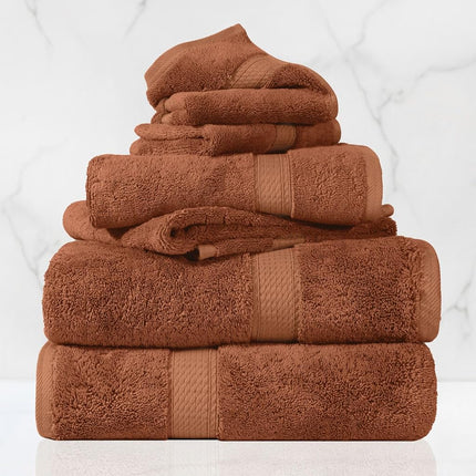 Home City, 100% Cotton, Towel Set, Rust - Towel