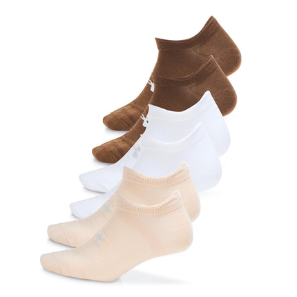 Under Armour Essential No Show Socks 6 Pack, (239)