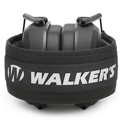 Walker's Razor Slim Passive Earmuff - Ultra Low-Profile Earcups - Black
