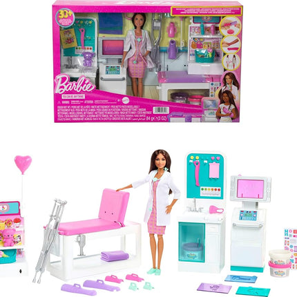Barbie Fast Cast Clinic Playset, Brunette Barbie D
