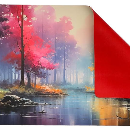 The Gaming Mat Company Single Player MTG Playmat & Mouse Pad – 72 cm x 36 cm Pastel Landscape Gaming Mouse Pad compatible with Magic: The Gathering playmats, MTG cards, TCG gaming mat