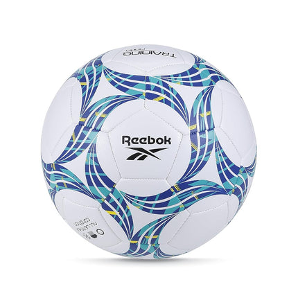 Balón de Fútbol Compuesto Reebok VR-3K Premier, Precisión, Avanzado Hecho con Poliéster, (Blanco, Talla 5)