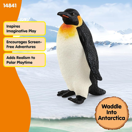 Schleich Wild Life - Emperor Penguin Toy Figurine - Kids Ages 3+ | 14841
