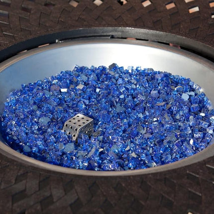 Fire Sense Sapphire Blue Reflective Fire Glass