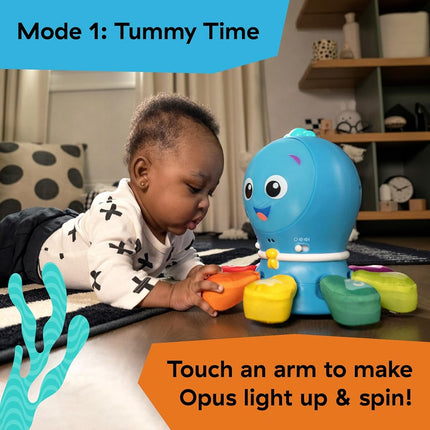 Jouet d'éveil à ramper et poursuivre Baby Einstein Ocean Explorers Go Opus Go avec musique, lumières et contenu éducatif pour les 3 mois à 5 ans
