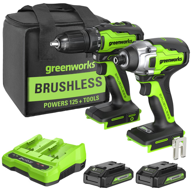Greenworks 24V Brushless 310 in./lbs Drill/Driver 