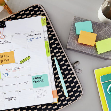Post-it Notes 653AN Original Pads in Cape Town Colors, 1 1/2 x 2, 100-Sheet (Pack of 12)