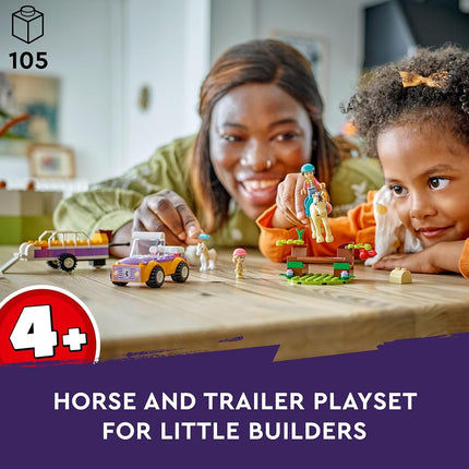 LEGO Friends Horse and Pony Trailer Toy - incl. Liann & Zoya Mini Dolls, Pony & Horse Animal Figures, a Car Model and Accessories - Creative Gift for 4+ Year Old Girls - 42634