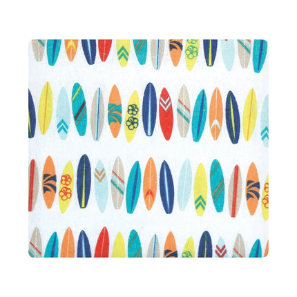 Hudson Baby Unisex Baby Cotton Flannel Receiving Blankets Bundle, Surfer Dude, One Size