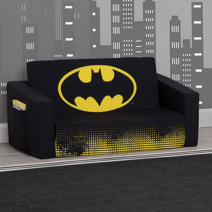 Sofá plegable Cozee de Batman - Sofá convertible 2 en 1 en tumbona para niños de Delta Children