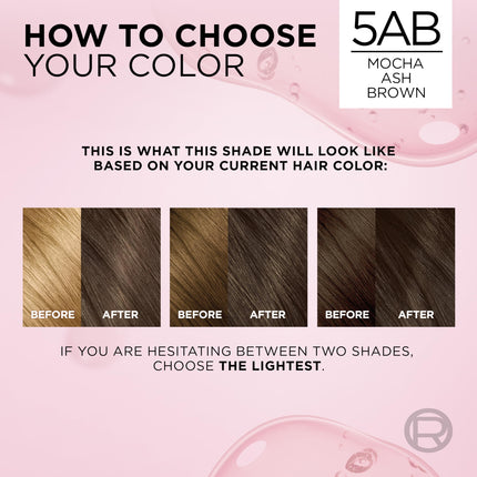 L'Oréal Paris Excellence Créme Permanent Hair Color, 5AB Mocha Ashe Brown