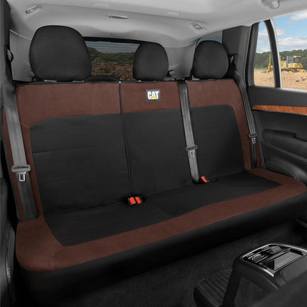 Cat MeshFlex Brown & Black Rear Seat Cover for Car