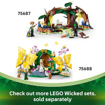LEGO Wicked Glinda's Wedding Day - Building Toy with 2 Mini Dolls & 2 Posable Butterfly Figures plus Accessories - Gift for 8+ Year Old Girls & Movie Fans - 75688