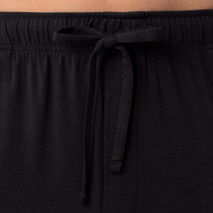 Fruit of the Loom Men's 360 Stretch Short Sleeve V-Neck Top and Pant Sleep Pajama Set, Black, 3XL