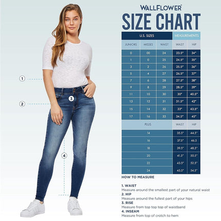 WallFlower Jeans Women's Short Inseam Luscious Curvy Bootcut Jeans, Jenna, 5
