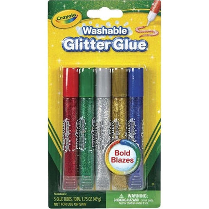 CRAYOLA Washable Glitter Glue Pens .35Oz